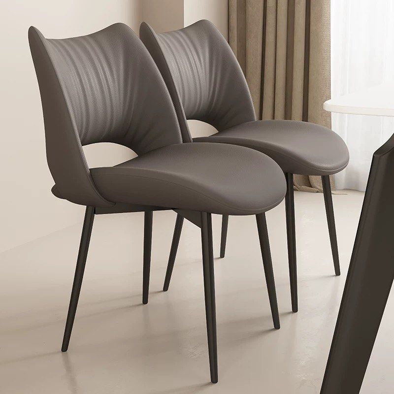 QUINZEL Modern Leather Dining Chair - Radical Homes Singapore