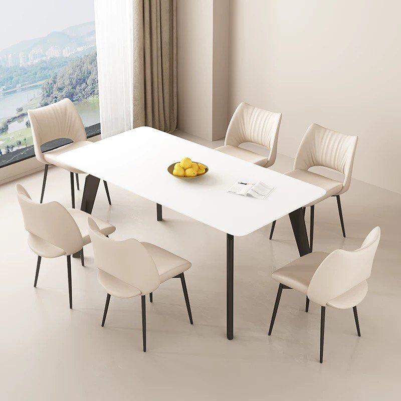 QUINZEL Modern Leather Dining Chair - Radical Homes Singapore
