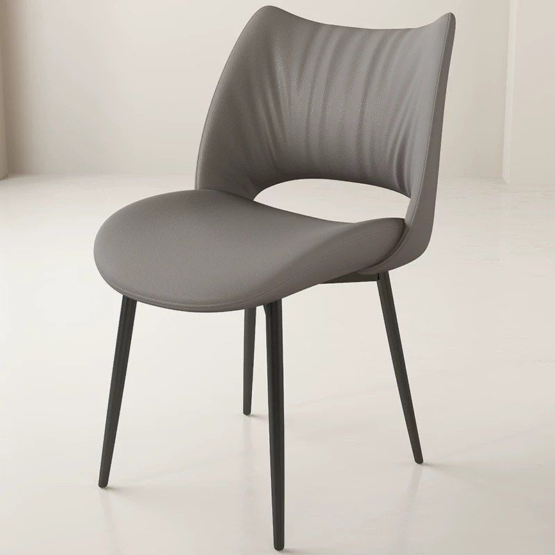 QUINZEL Modern Leather Dining Chair - Radical Homes Singapore