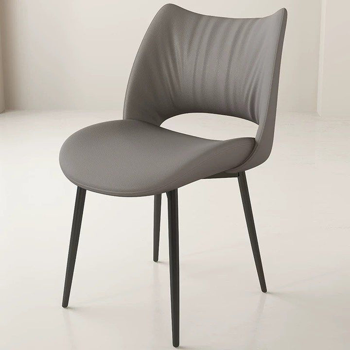 QUINZEL Modern Leather Dining Chair - Radical Homes Singapore