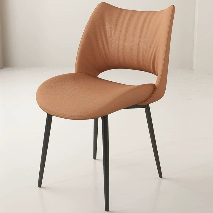QUINZEL Modern Leather Dining Chair - Radical Homes Singapore