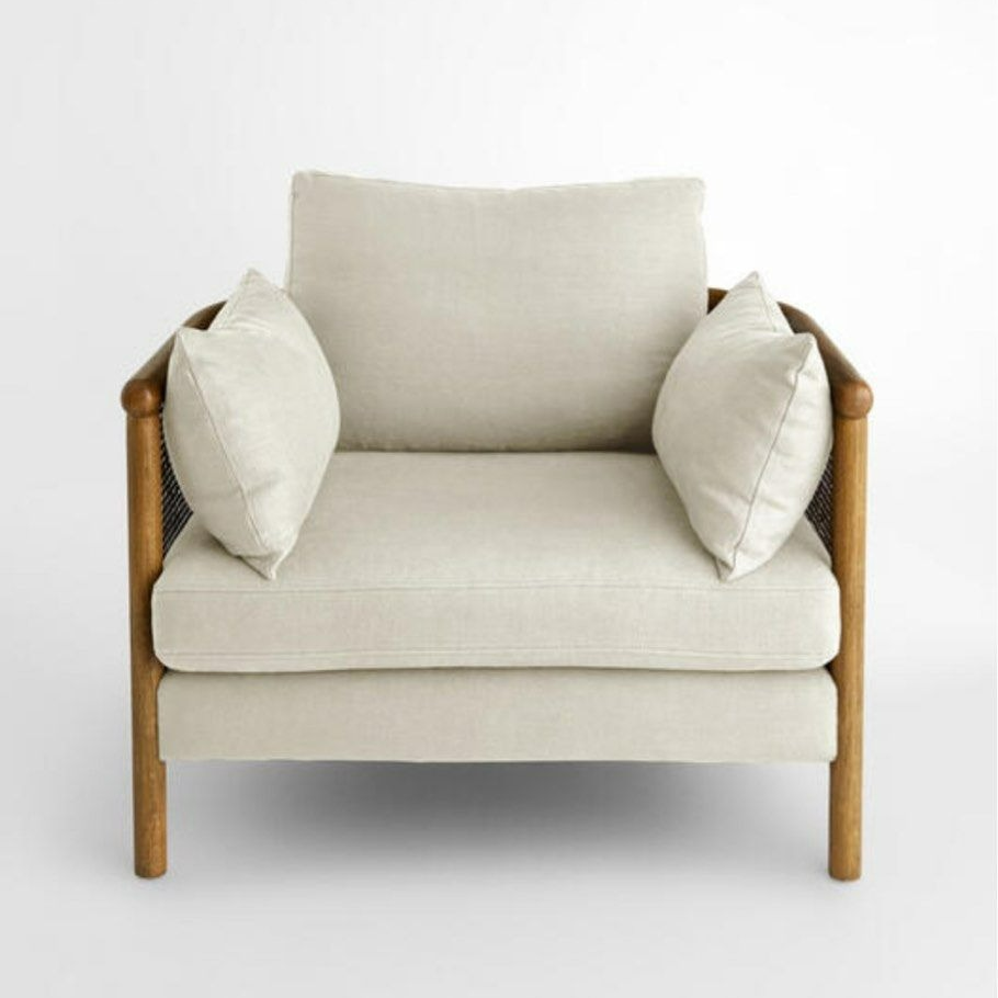 NINA Rattan Solid Wood Armchair - Radical Homes Singapore