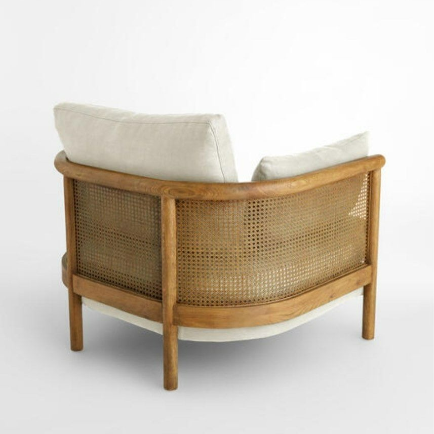 NINA Rattan Solid Wood Armchair - Radical Homes Singapore