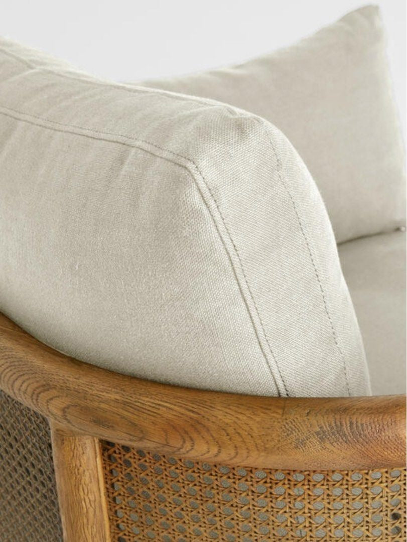 NINA Rattan Solid Wood Armchair - Radical Homes Singapore