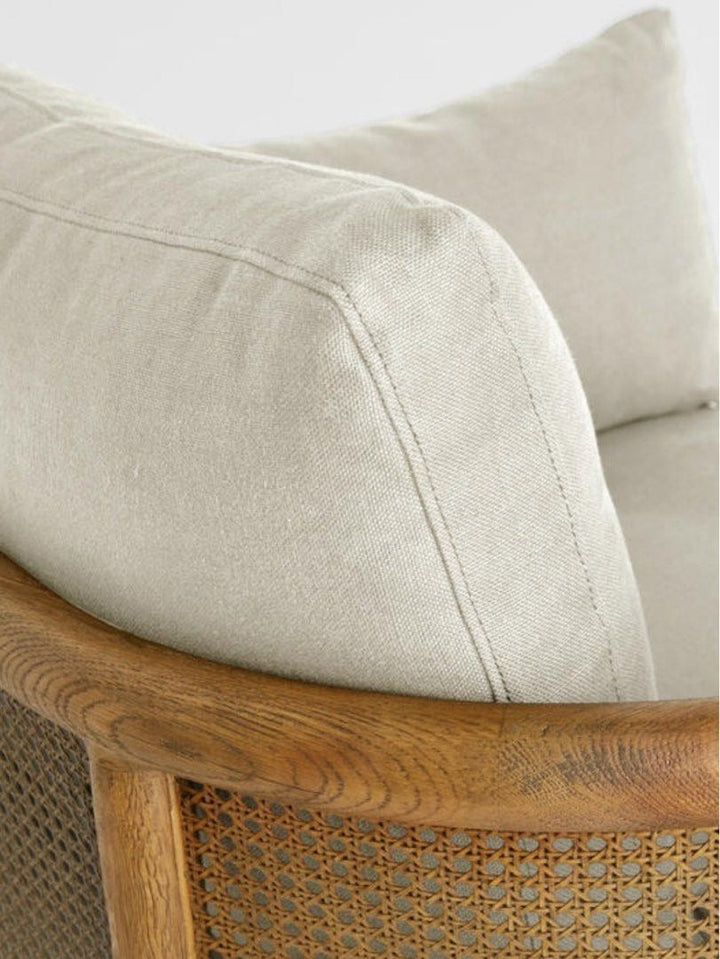 NINA Rattan Solid Wood Armchair - Radical Homes Singapore
