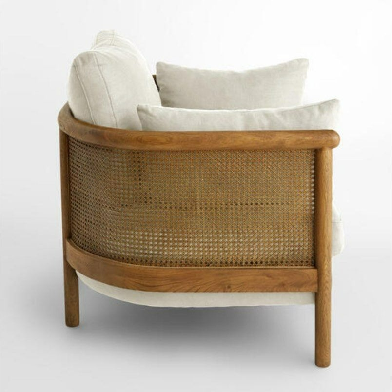 NINA Rattan Solid Wood Armchair - Radical Homes Singapore