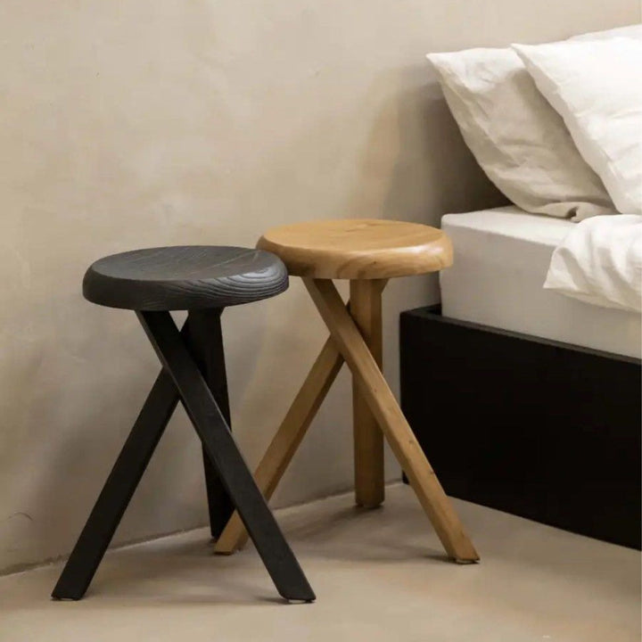 DIMAGGIO Rustic Solid Wood Side Table - Radical Homes Singapore