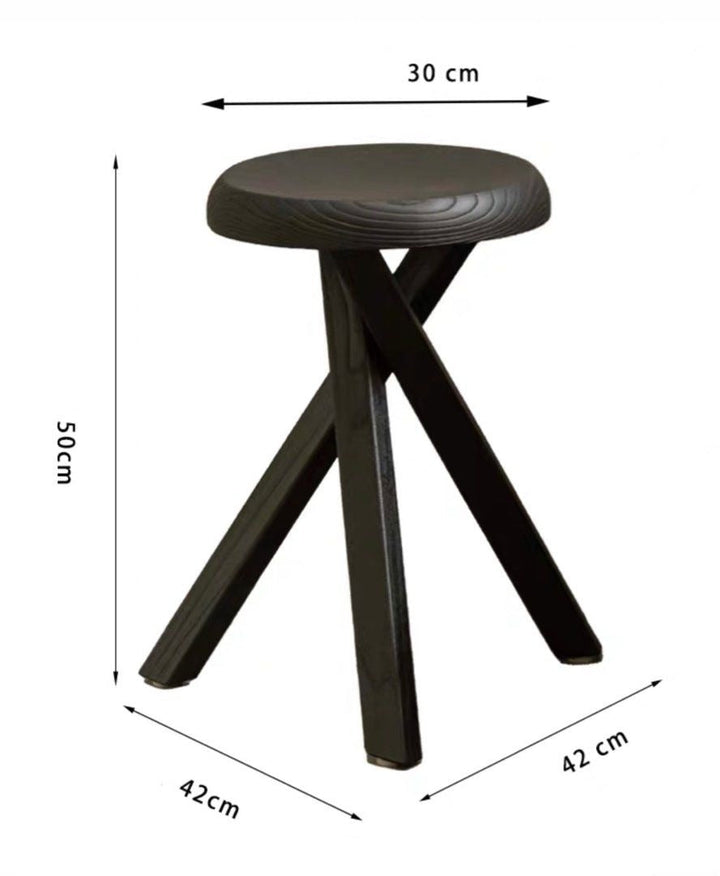 DIMAGGIO Rustic Solid Wood Side Table - Radical Homes Singapore