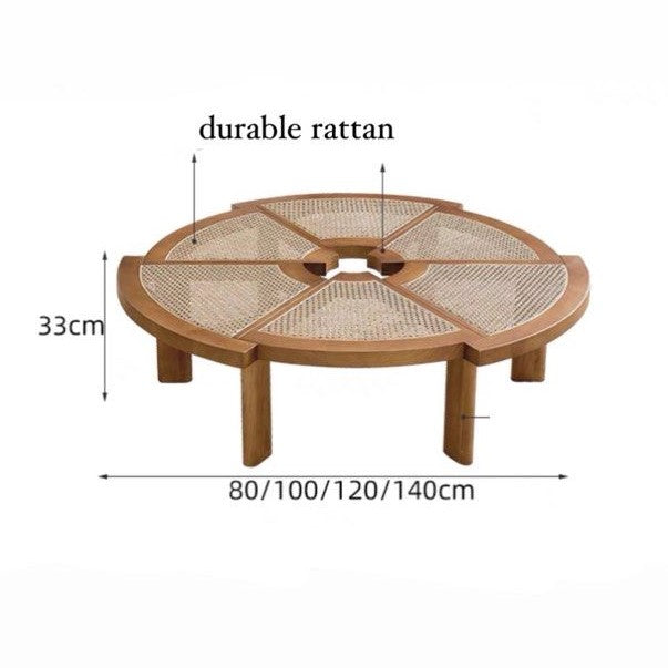 HAL Ratten Coffee Table - Radical Homes Singapore