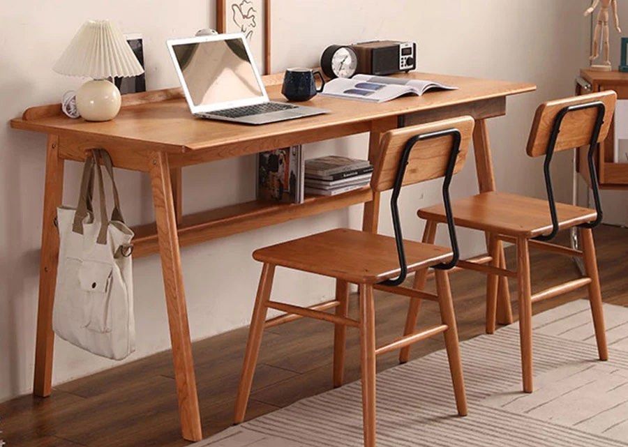 BERTON Solid Wood Desk - Radical Homes Singapore