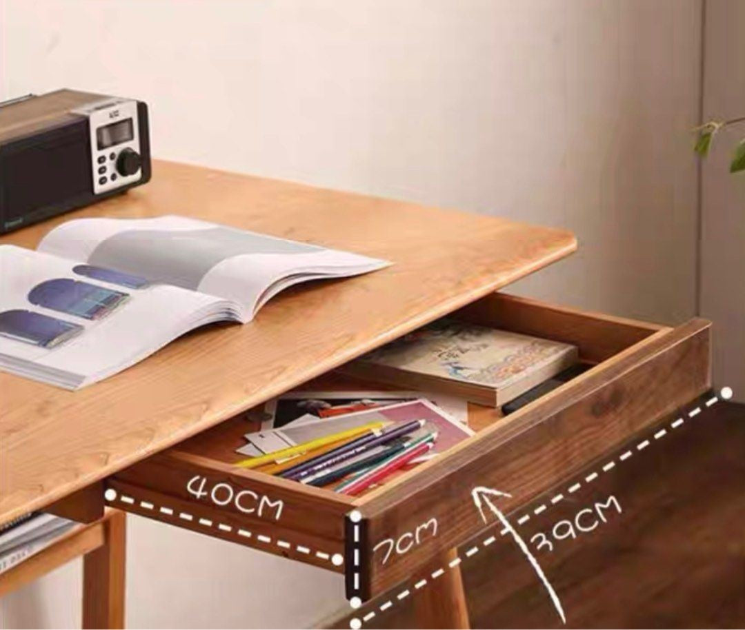 BERTON Solid Wood Desk - Radical Homes Singapore