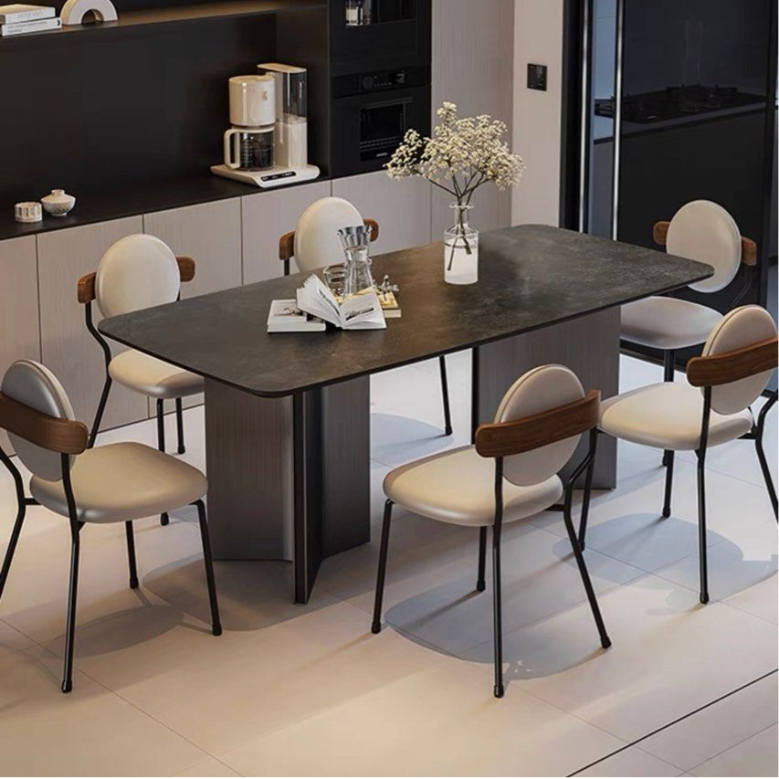 SKELTON Modern Sintered Stone Dining Table - Radical Homes Singapore