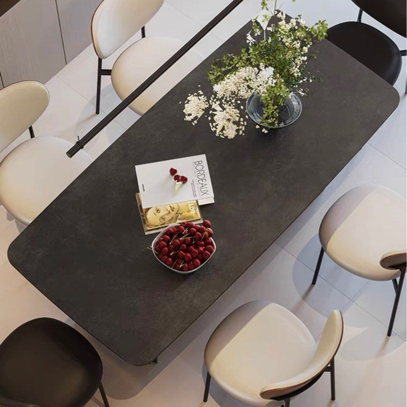 SKELTON Modern Sintered Stone Dining Table - Radical Homes Singapore