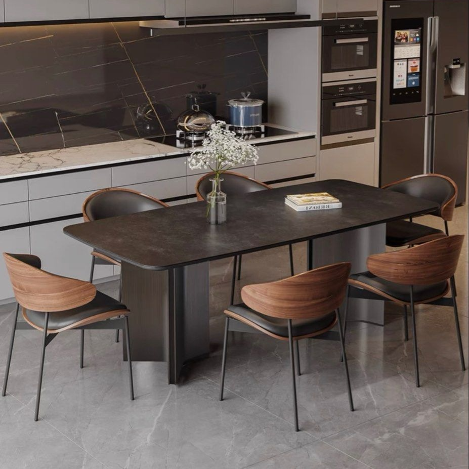 SKELTON Modern Sintered Stone Dining Table - Radical Homes Singapore
