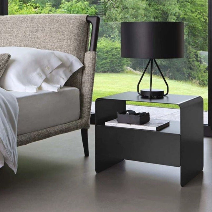 REGINA Modern Metal Bedside Table - Radical Homes Singapore