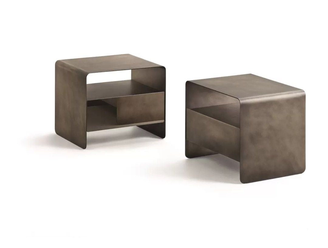 REGINA Modern Metal Bedside Table - Radical Homes Singapore