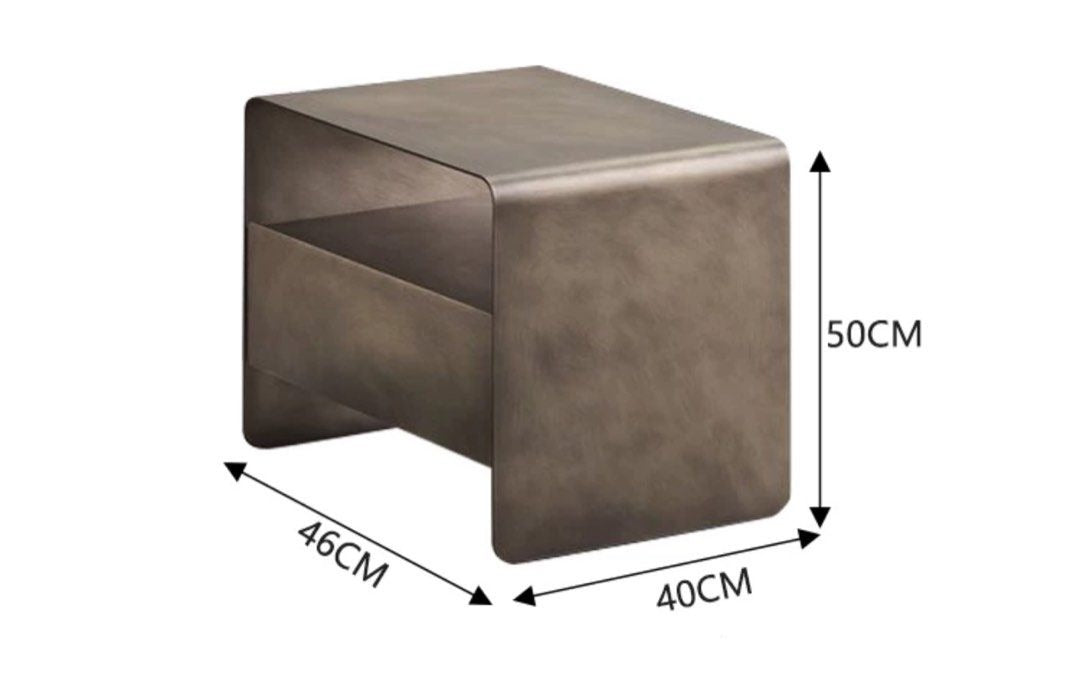 REGINA Modern Metal Bedside Table - Radical Homes Singapore