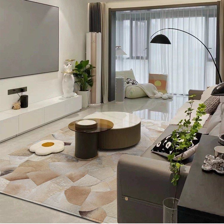 HURIN Modern Cowhide Rug - Radical Homes Singapore