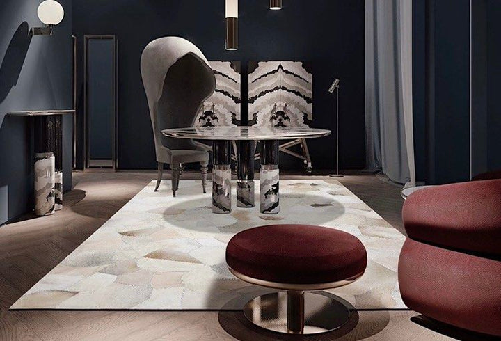 HURIN Modern Cowhide Rug - Radical Homes Singapore