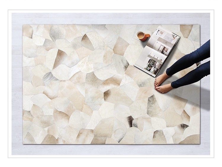 HURIN Modern Cowhide Rug - Radical Homes Singapore