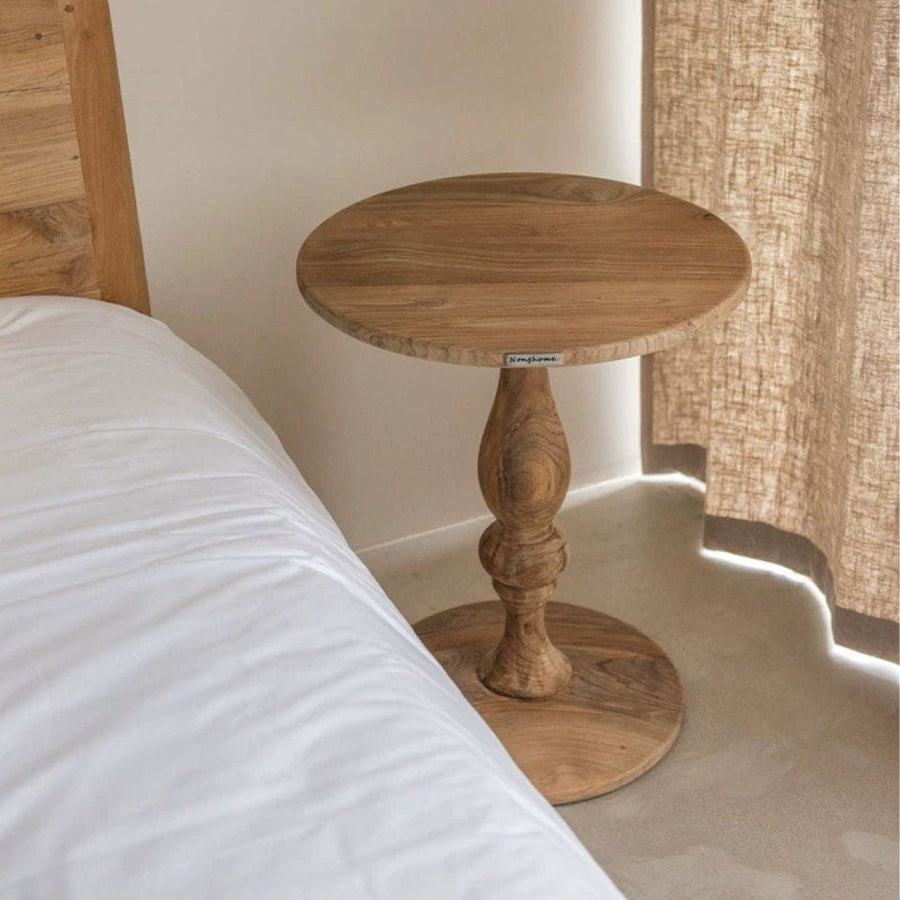 DOROTHY Mid-Century Solid Wood Side Table - Radical Homes Singapore