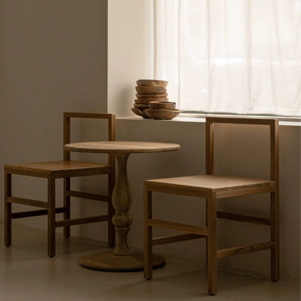 DOROTHY Mid-Century Solid Wood Side Table - Radical Homes Singapore
