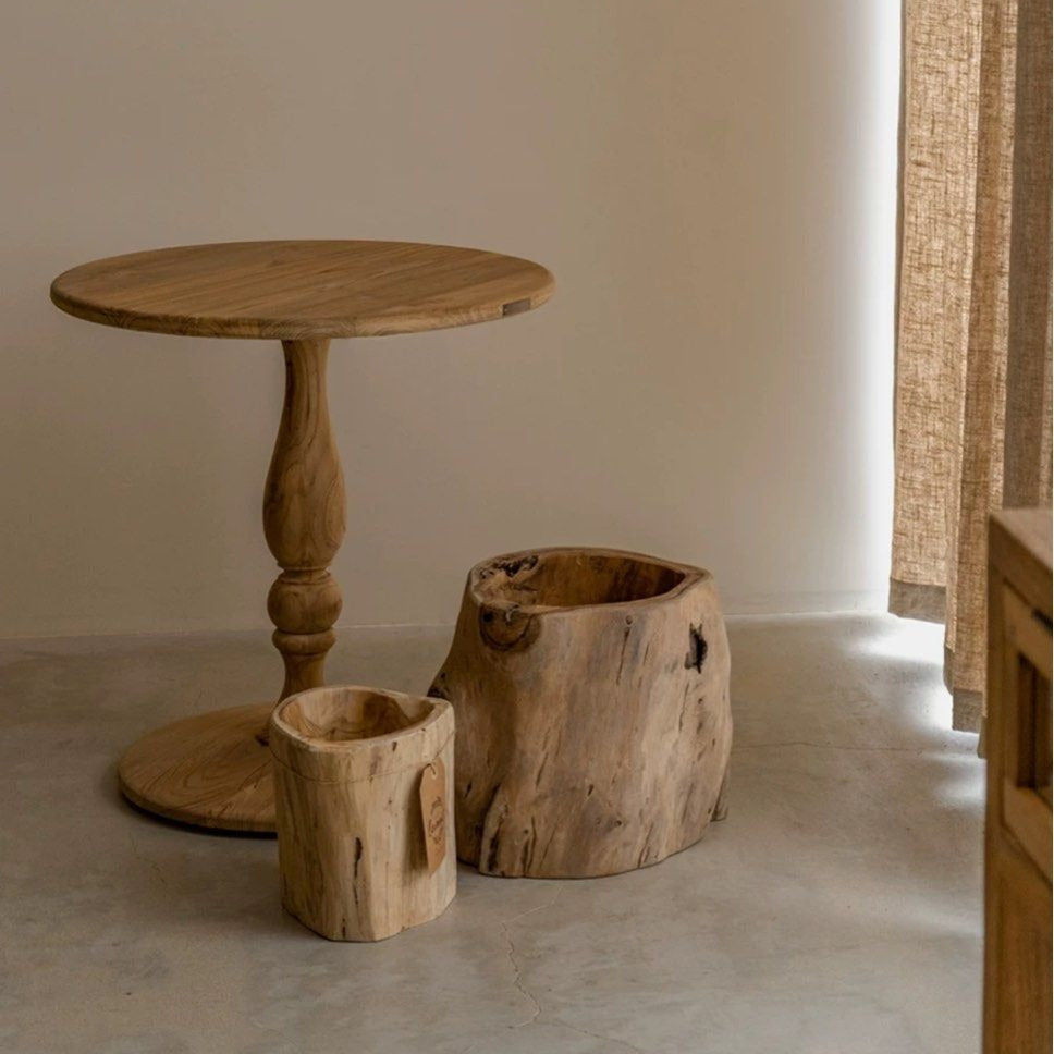 DOROTHY Mid-Century Solid Wood Side Table - Radical Homes Singapore