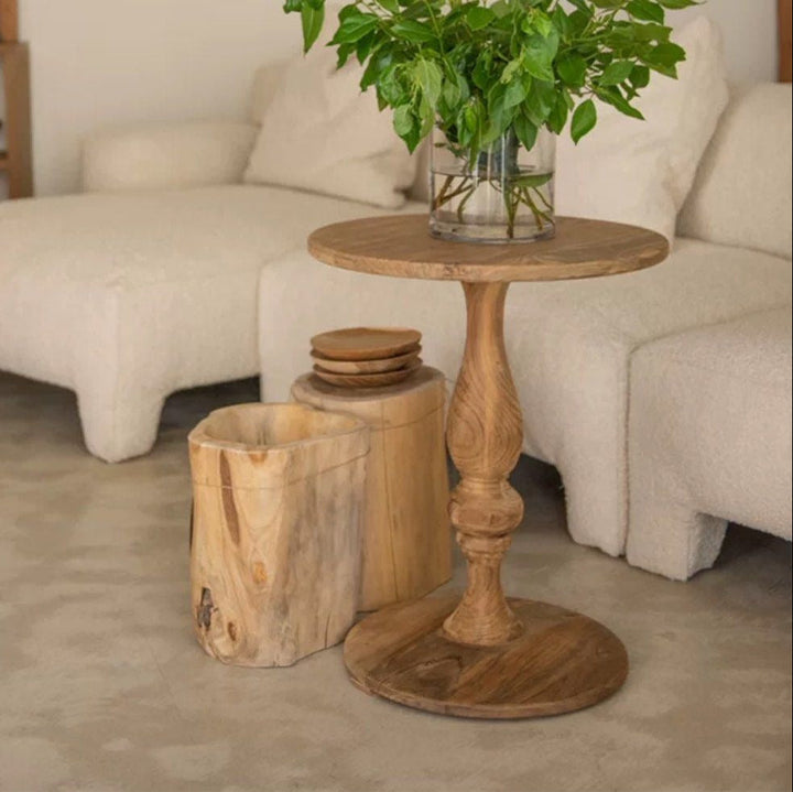 DOROTHY Mid-Century Solid Wood Side Table - Radical Homes Singapore