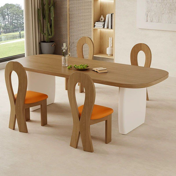 MIROKO Japandi Solid Wood Dining Table - Radical Homes Singapore