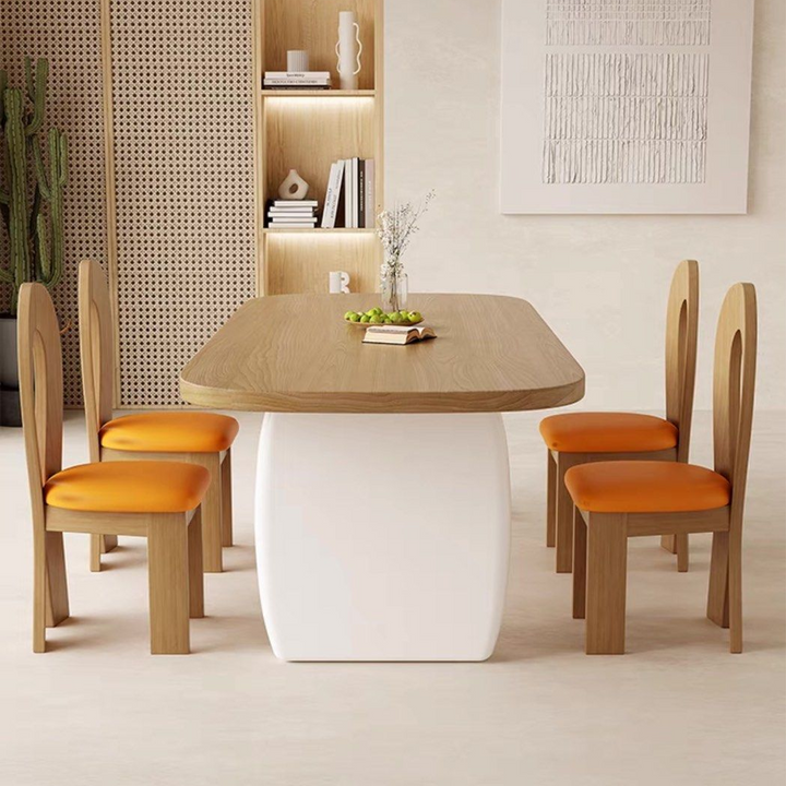 MIROKO Japandi Solid Wood Dining Table - Radical Homes Singapore
