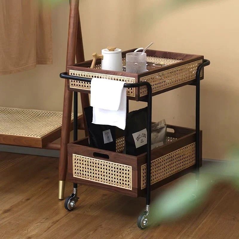 SINCER Rattan Bar Cart - Radical Homes Singapore