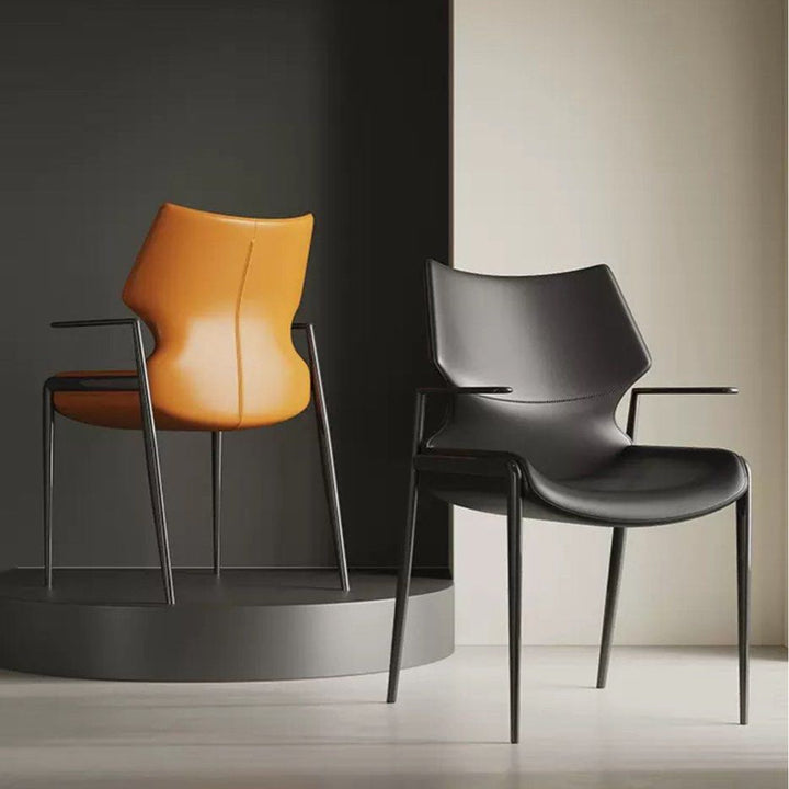 ATUMA Modern Leather Dining Chair - Radical Homes Singapore