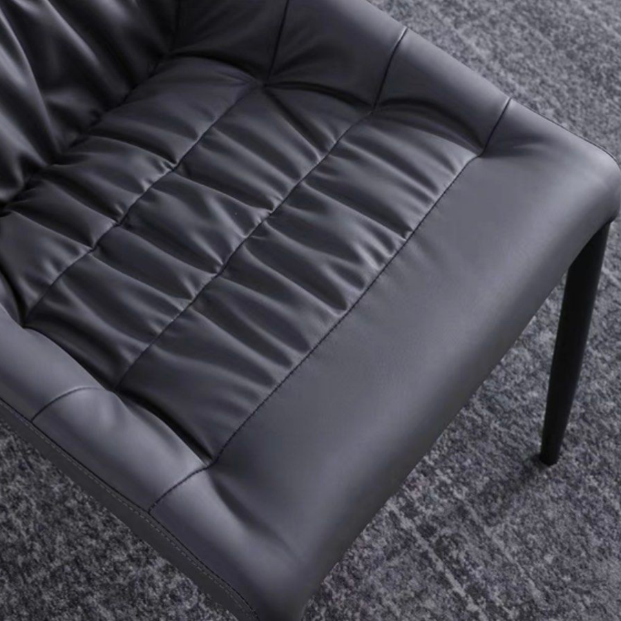OWEN Modern Leather Dining Chair - Radical Homes Singapore