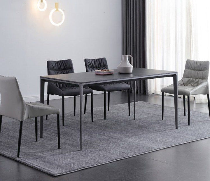 OWEN Modern Leather Dining Chair - Radical Homes Singapore