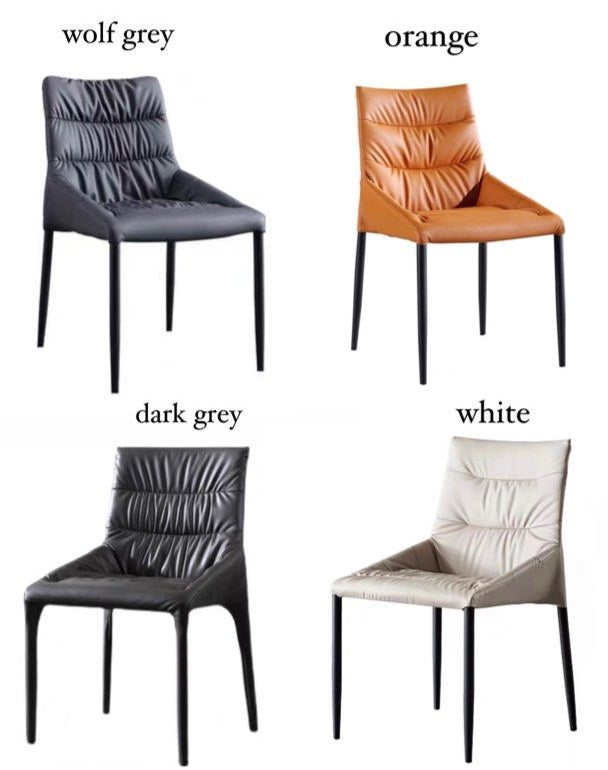 OWEN Modern Leather Dining Chair - Radical Homes Singapore