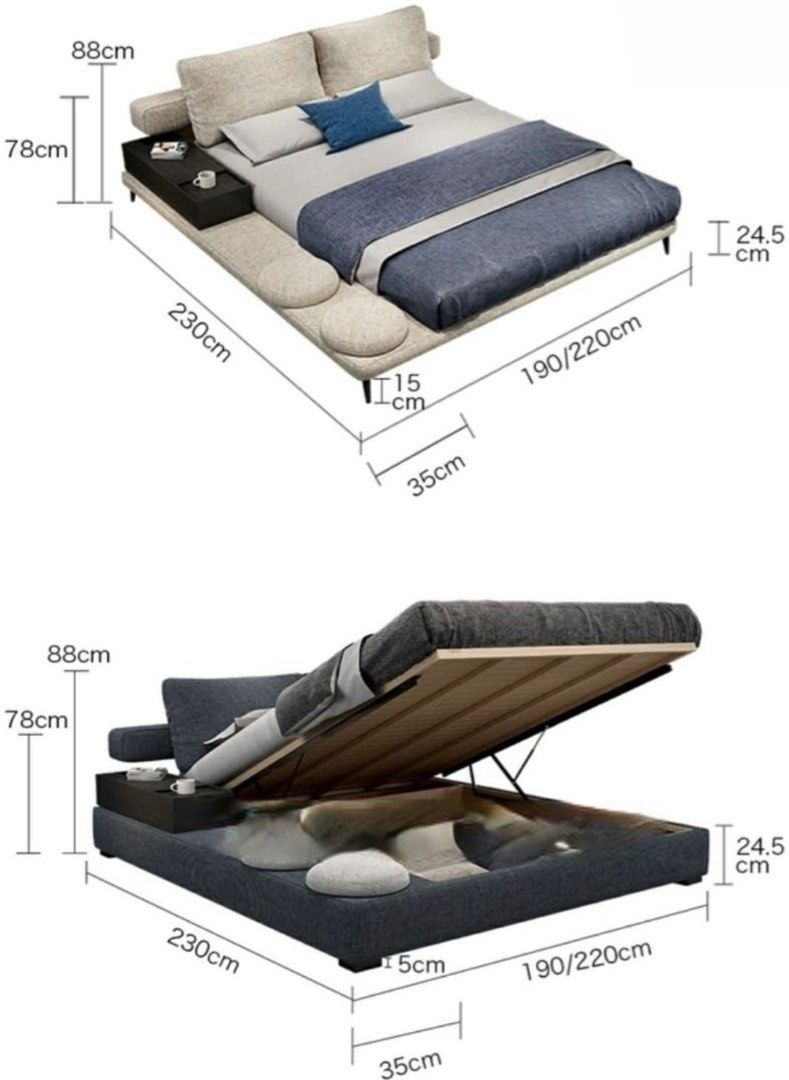 XERVO Modern Japandi Platform Bed - Cassa Haus Singapore