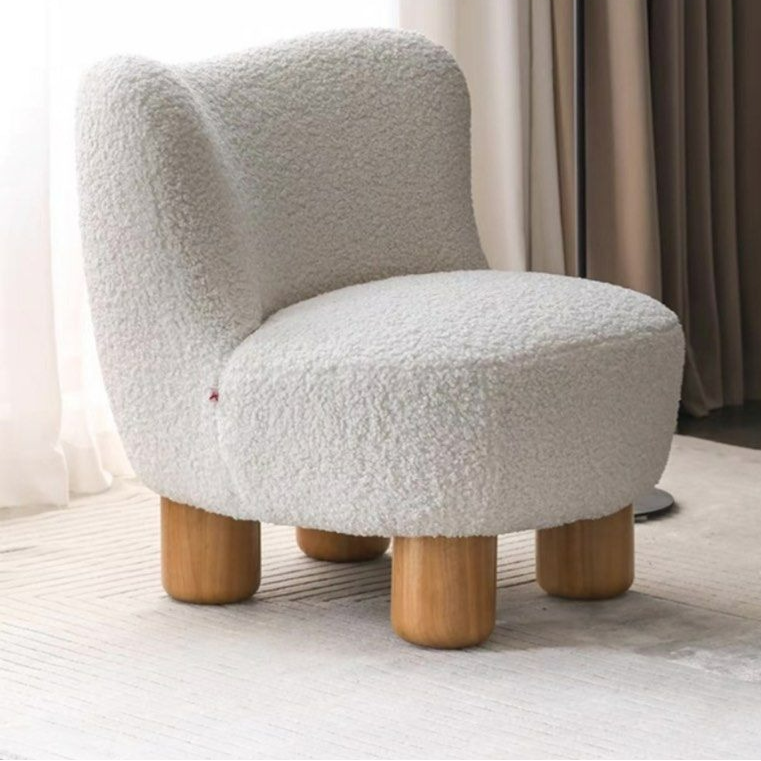JULIA Japandi Boucle Lounge Chair - Radical Homes Singapore
