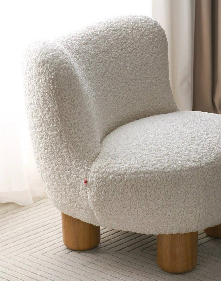 JULIA Japandi Boucle Lounge Chair - Radical Homes Singapore