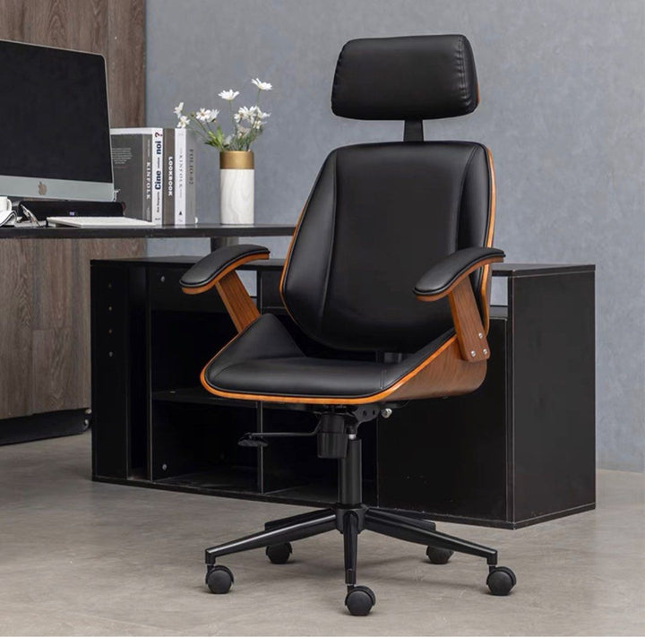 SMITH Leather Ergonomic Chair - Radical Homes Singapore