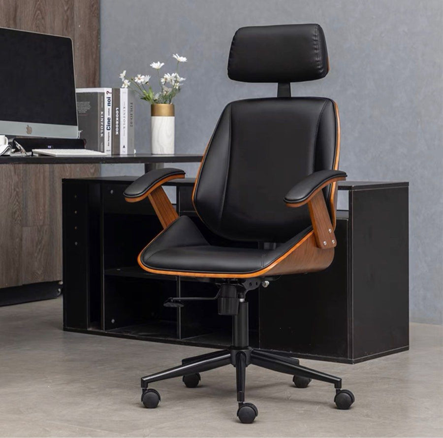 SMITH Leather Ergonomic Chair - Radical Homes Singapore