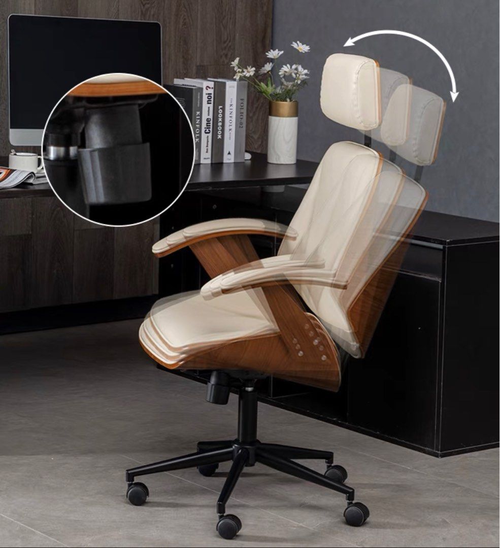 SMITH Leather Ergonomic Chair - Radical Homes Singapore