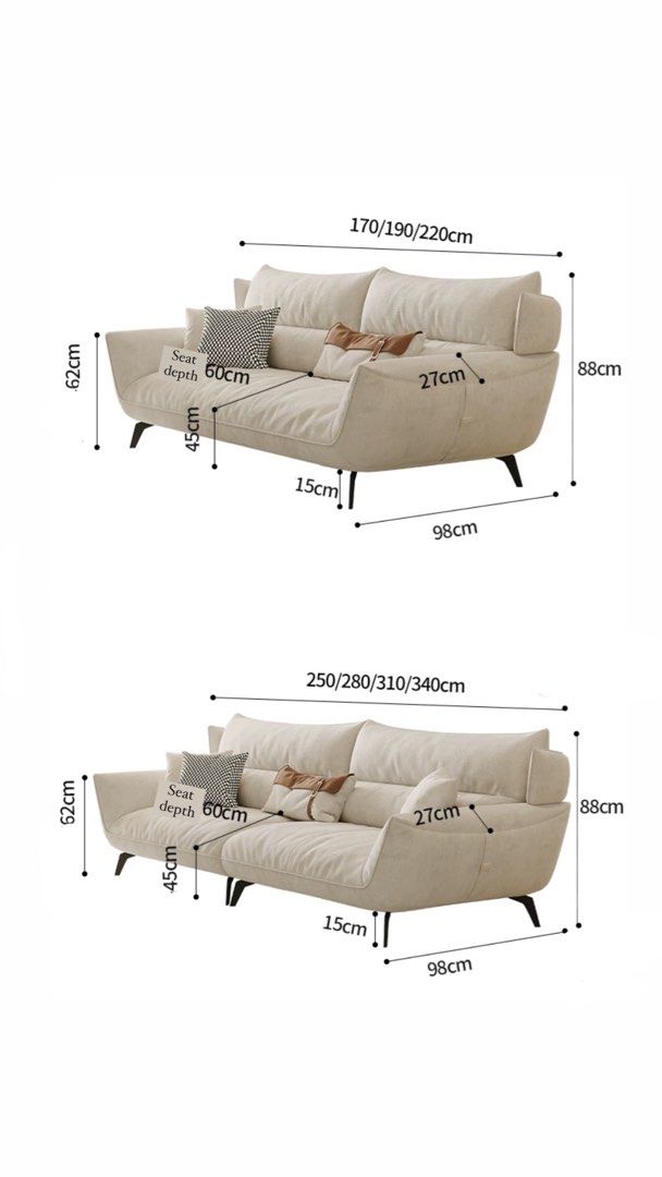KESTEN Modern Scratch Proof Fabric Sofa - Cassa Haus Singapore