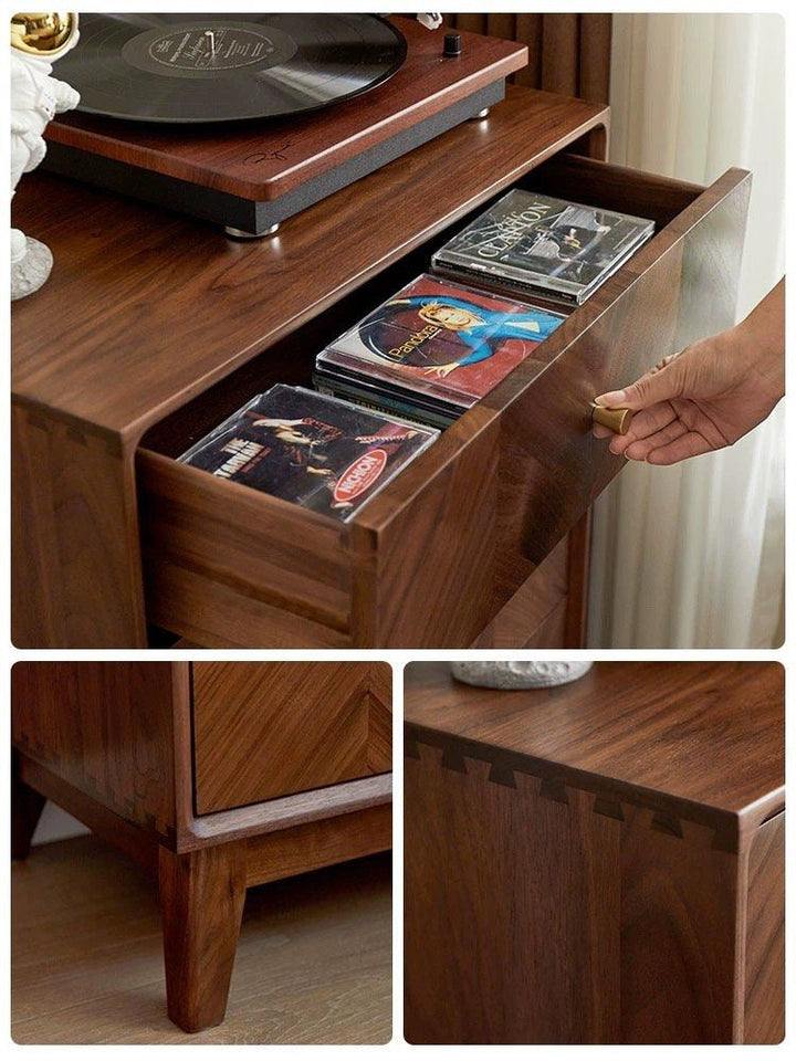 FELIXINA Walnut Wood Chest Of Drawers - Radical Homes Singapore