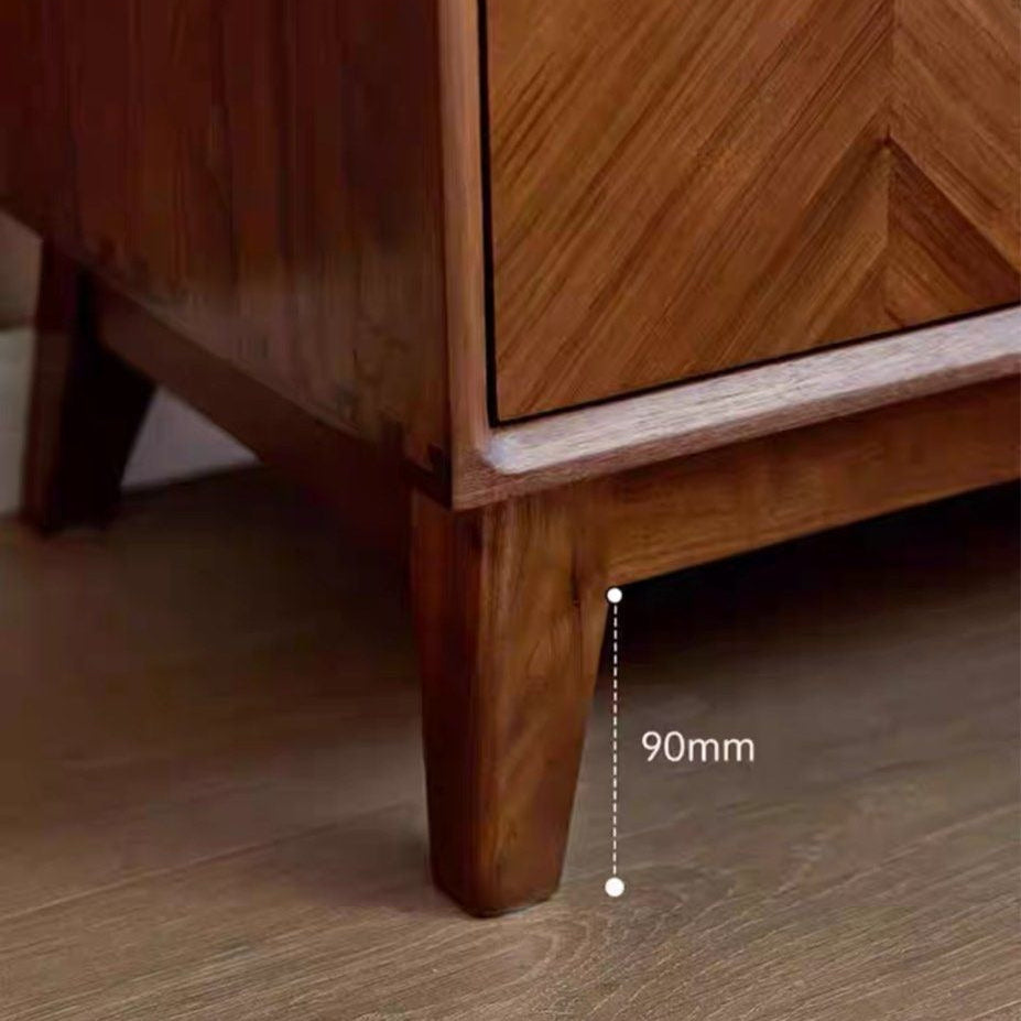 FELIXINA Walnut Wood Chest Of Drawers - Radical Homes Singapore