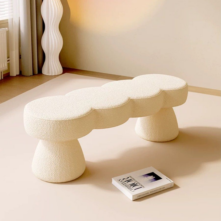 SELWYN Modern Boucle Bench - Radical Homes Singapore