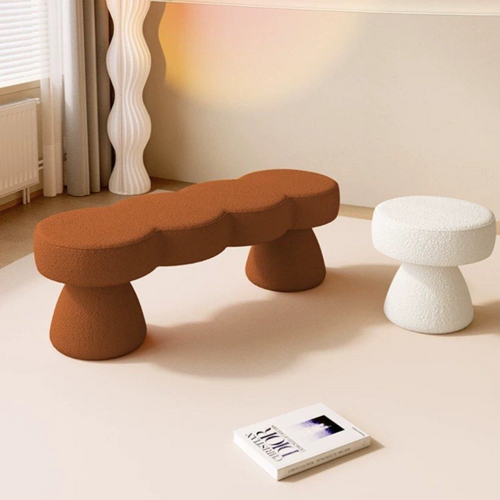 SELWYN Modern Boucle Bench - Radical Homes Singapore