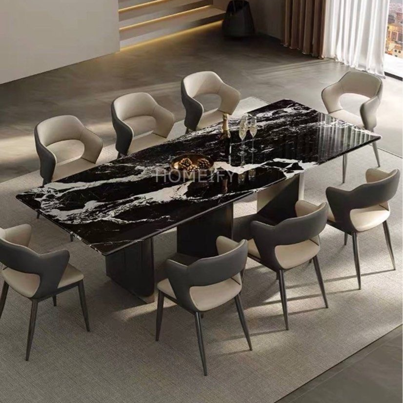 BALDOMIR Modern Sintered Stone Dining Table - Radical Homes Singapore