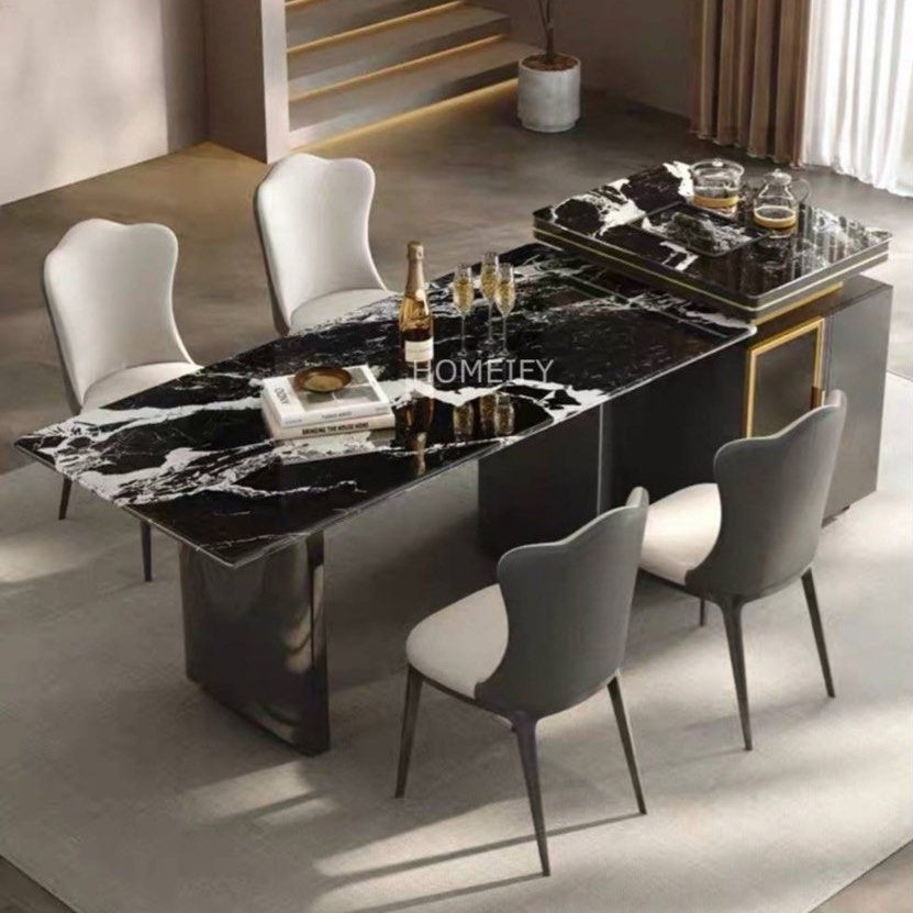 BALDOMIR Modern Sintered Stone Dining Table - Radical Homes Singapore