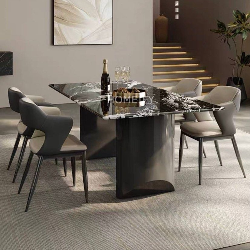ZEVOR Modern Sintered Stone Dining Table - Cassa Haus Singapore
