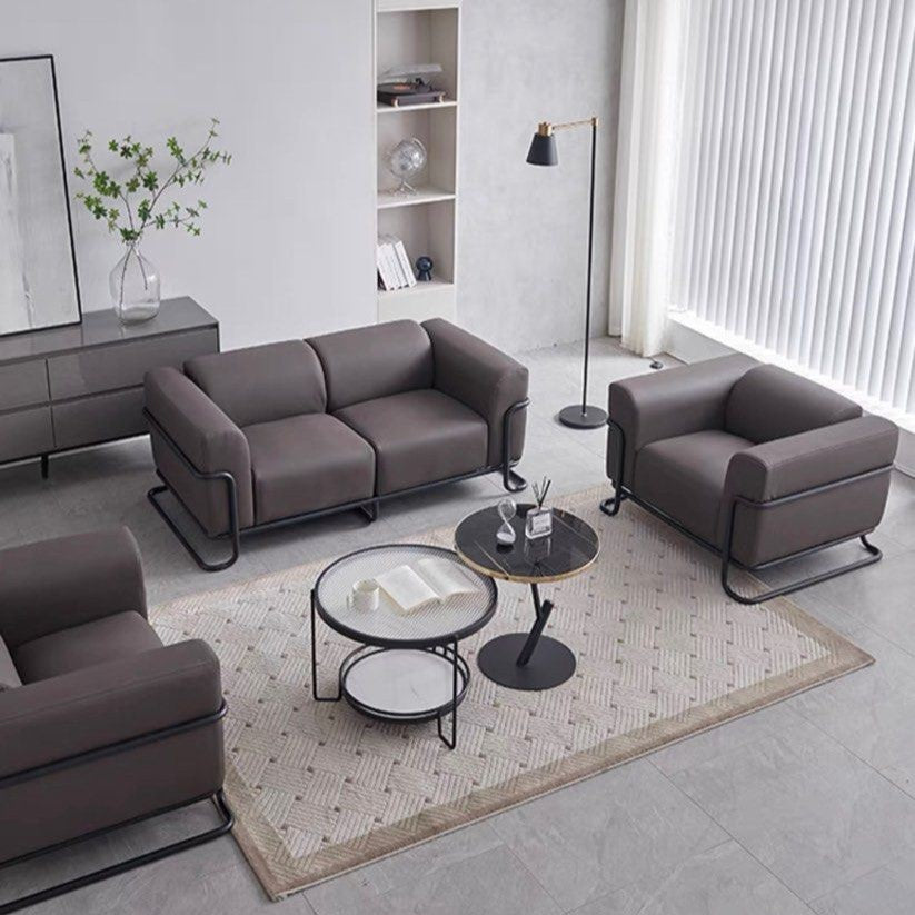 LENOVIA Modern Leather Sofa - Radical Homes Singapore